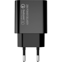 Сетевое зарядное устройство СolorWay Power Delivery Port USB Type-C 20W V2 Black (CW-CHS026PD-BK)
