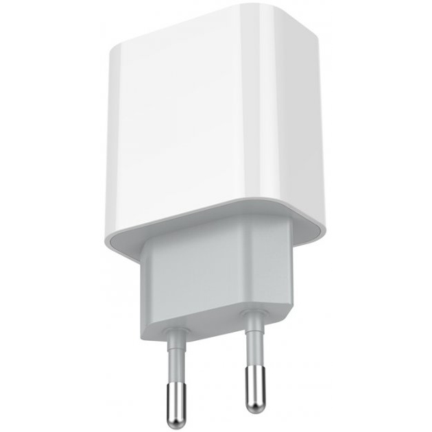 Сетевое зарядное устройство СolorWay Type-C PD + USB QC3.0 20W V2 White (CW-CHS025QPD-WT) Кабель отсутствует