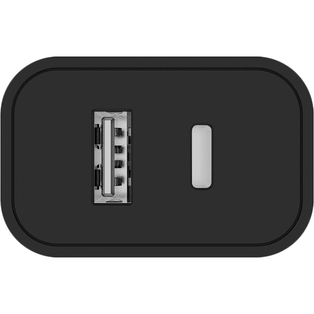 Сетевое зарядное устройство СolorWay Type-C PD + USB QC3.0 20W V2 Black (CW-CHS025QPD-BK) Выходной разъем USB 