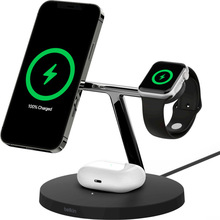 Беспроводное зарядное устройство BELKIN MagSafe 3 in 1 Wireless Charger Black (WIZ009VFBK)