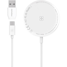 Беспроводное зарядное устройство Promate AuraMag-15W White (auramag-15w.white)