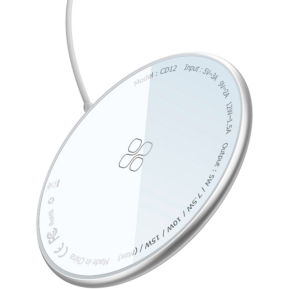 

Беспроводное зарядное устройство Promate MagTag-15W Silver (magtag-15w.silver), magtag-15w.silver