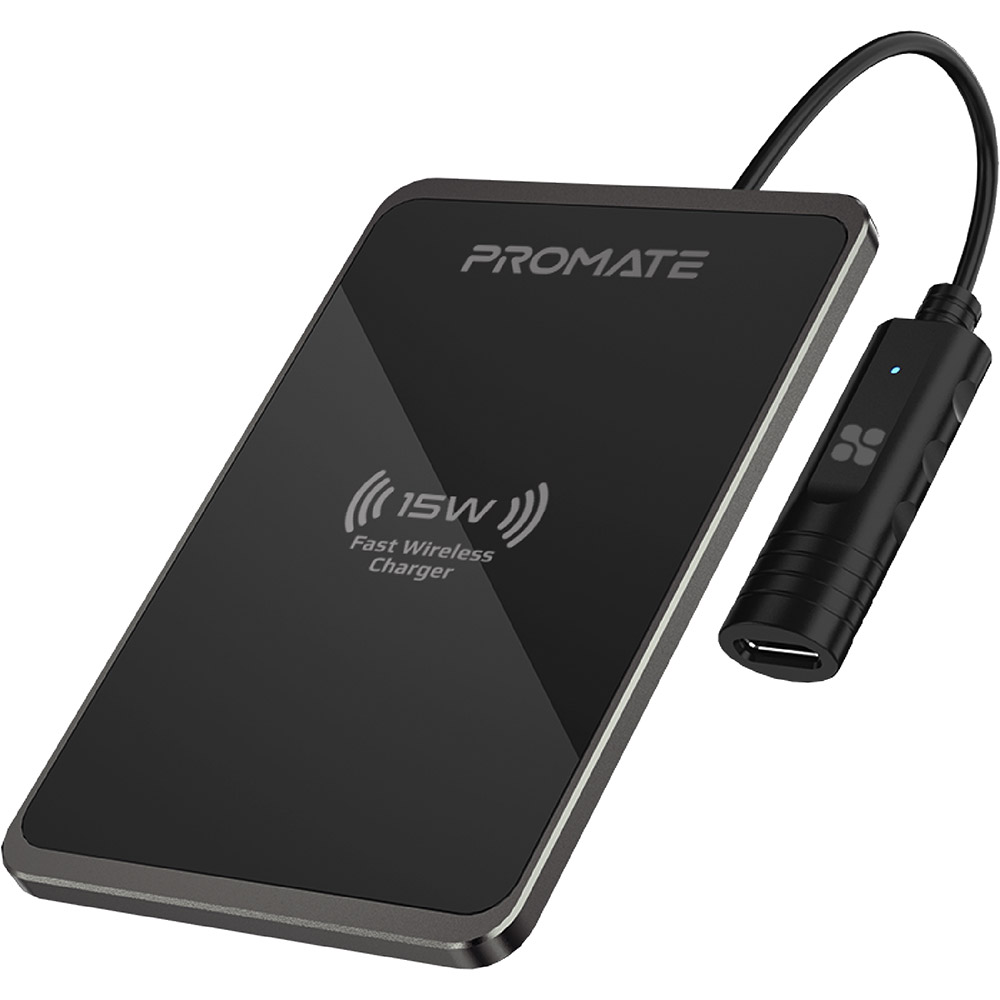 Бездротове зарядний пристрій PROMATE (auracard-15w.black)