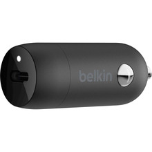 Автомобільний зарядний пристрій Belkin Car Charger 20W PD USB-C - Lightning 1.2 м Black (CCA003BT04BK)