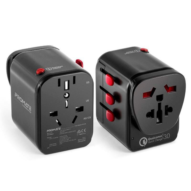 Зарядний пристрій PROMATE triplug-pd18.black Зарядний пристрій PROMATE triplug-pd18.black