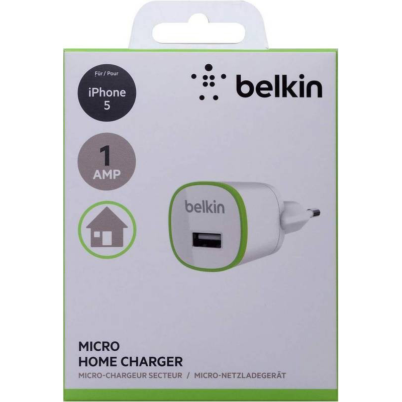 Сетевое зарядное устройство BELKIN MicroCharger (F8J042cwWHT) Количество одновременно заряжаемых устройств от сетевой зарядки 1