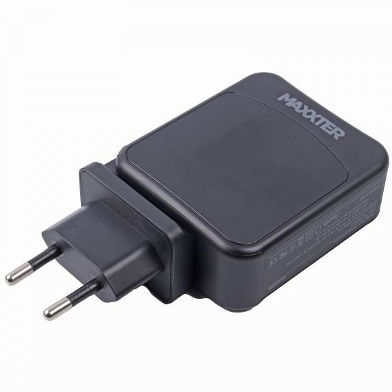 Сетевое зарядное устройство MAXXTER Black (WC-PD65W-01)