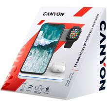 Беспроводное зарядное устройство CANYON WS-303 White (CNS-WCS303W)