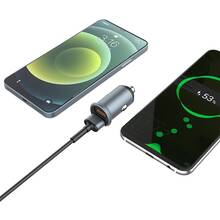 Автомобільний зарядний пристрій COLORWAY 2USB Quick Charge 3.0 36W Grey (CW-CHA036Q-GR)