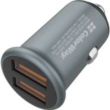 Автомобільний зарядний пристрій COLORWAY 2USB Quick Charge 3.0 36W Grey (CW-CHA036Q-GR)