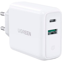 Зарядний пристрій UGREEN CD170 36W USB/Type-C Charger White (UGR-60468)