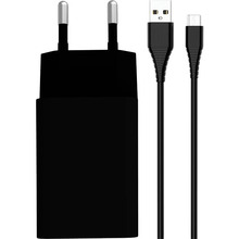 Мережевий зарядний пристрій ColorWay 1USB Auto ID 2A (10W) Black + кабель MicroUSB (CW-CHS012CM-BK)