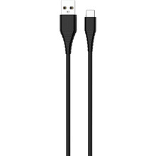 Сетевое зарядное устройство ColorWay 1USB Auto ID 2A (10W) Black + кабель Type-C (CW-CHS012CC-BK)
