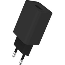 Сетевое зарядное устройство ColorWay 1USB Auto ID 2A (10W) Black + кабель Type-C (CW-CHS012CC-BK)