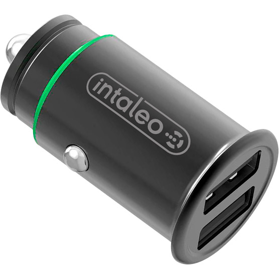 Автомобільний зарядний пристрій INTALEO CCG482 2USB 4.8A Gray (1283126521553)