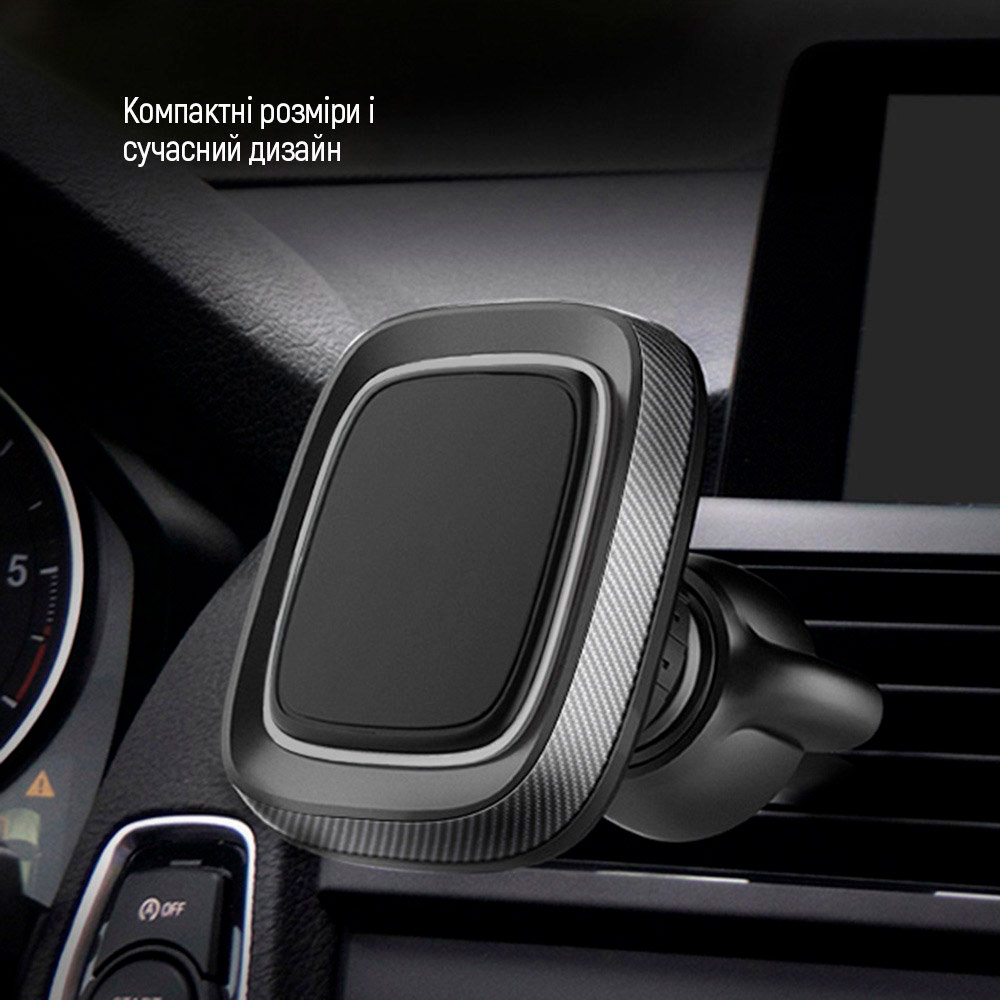 В інтернет магазині Автомобільний зарядний пристрій COLORWAY 2USB 3.4A(17W) + магнітний утримувач Air Vent-2 (CW-CHM05-GR/CHA026-BK)