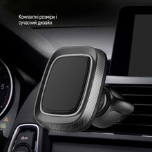 Автомобільний зарядний пристрій COLORWAY 2USB 3.4A(17W) + магнітний утримувач Air Vent-2 (CW-CHM05-GR/CHA026-BK)