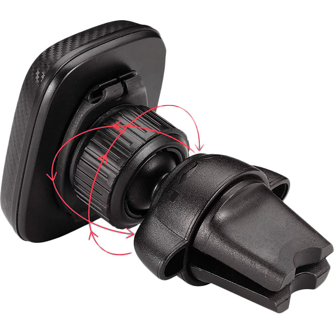 Замовити Автомобільний зарядний пристрій COLORWAY 2USB 3.4A(17W) + магнітний утримувач Air Vent-2 (CW-CHM05-GR/CHA026-BK)
