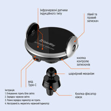 Зарядний пристрій COLORWAY 2USB 3.0A(36W) + Бездротовий зарядний пристрій AutoSense Wireless Charger (CW-CHAW036Q-BK/CHA036Q)
