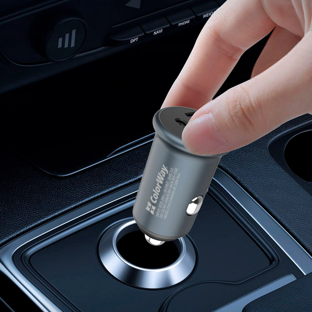 Замовити Зарядний пристрій COLORWAY 2USB 3.0A(36W) + Бездротовий зарядний пристрій AutoSense Wireless Charger (CW-CHAW036Q-BK/CHA036Q)