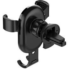 Автомобільний зарядний пристрій COLORWAY 2USB 3.0A(36W) + Тримач Metallic Gravity Holder Black (CW-CHG01-BK/CW-CHA036Q)