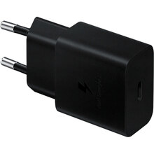 Сетевое зарядное устройство SAMSUNG 15W Power Adapter Type-C+Cable Black (EP-T1510XBEGRU)