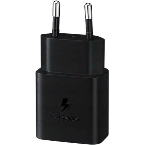 Мережевий зарядний пристрій SAMSUNG 15W Power Adapter Type-C+Cable Black (EP-T1510XBEGRU) Тип мережевий зарядний пристрій