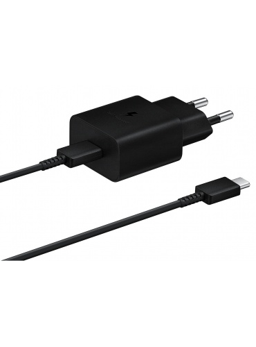 Мережевий зарядний пристрій SAMSUNG 15W Power Adapter Type-C+Cable Black (EP-T1510XBEGRU) Тип кабелю USB Type-C х USB Type-C