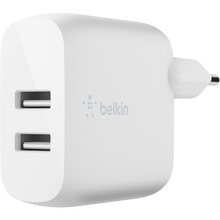 Сетевое зарядное устройство BELKIN Home Charger 24W DUAL USB Type-C 1 м White (WCE001VF1MWH)