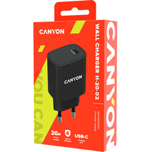 Зарядний пристрій CANYON H20-02 Black (CNE-CHA20B02)