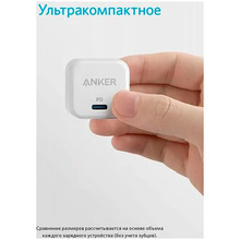 Сетевое зарядное устройство Anker PowerPort III 20W Cube White (A2149G21)