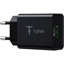 Сетевое зарядное устройство T-phox Tempo 18W QC3.0 USB Charger Black (Tempo 18W USB B)