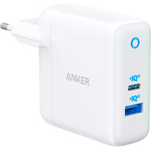 Сетевое зарядное устройство Anker PowerPort PD+ 2 - 20W 1xPD & 15W 1xUSB White (A2636G21)