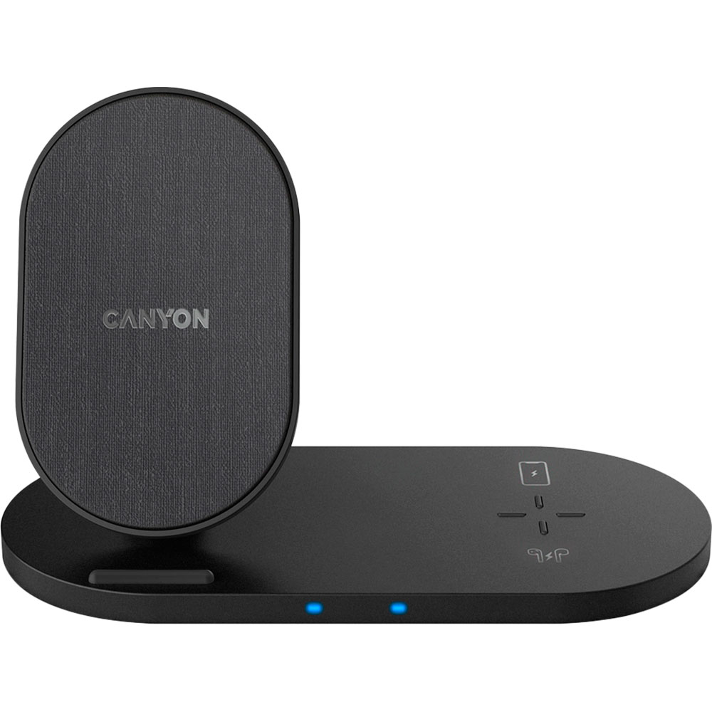 Беспроводное зарядное устройство CANYON WS-202 2в1 10W+5W QI Black (CNS-WCS202B) Беспроводное зарядное устройство CANYON WS-202 2в1 10W+5W QI Black (CNS-WCS202B)