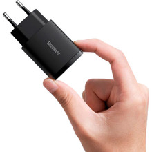 Сетевое зарядное устройство BASEUS Compact Quick Charger 20W EU Black (CCXJ-B01)