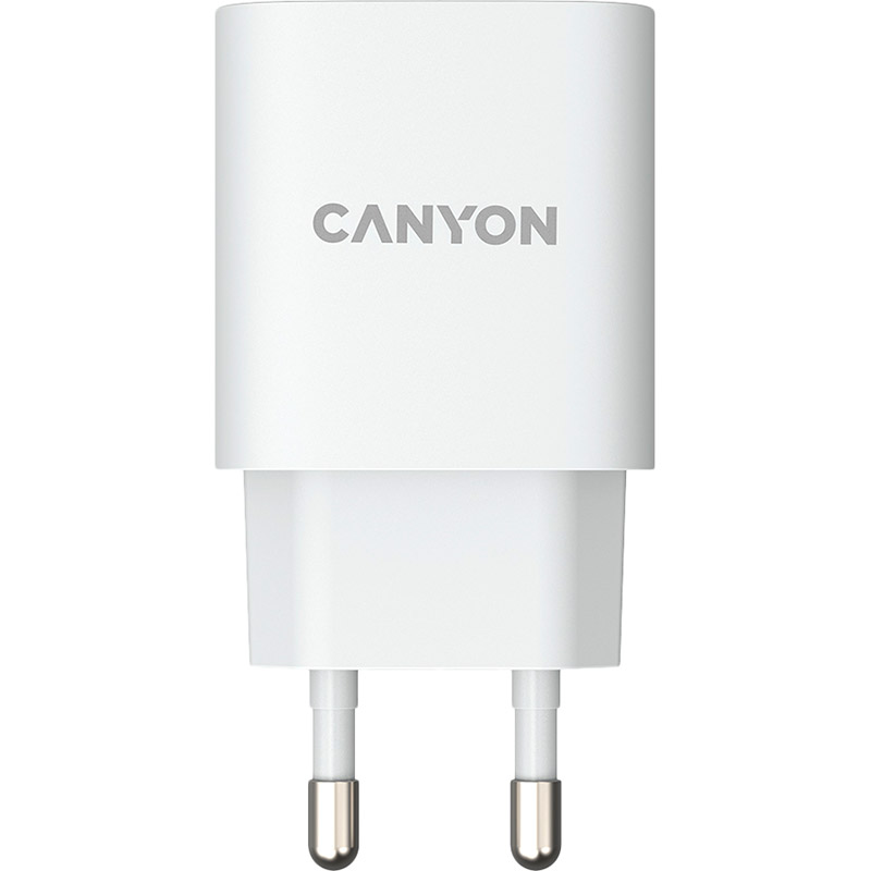 Мережевий зарядний пристрій CANYON CNE-CHA18W 18W White