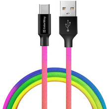 Зарядний пристрій COLORWAY Quick Charge 3.0 WT + Кабель USB Type-C 2.4А 1м (CW-CHS013Q/CW-CBUC018-MC)