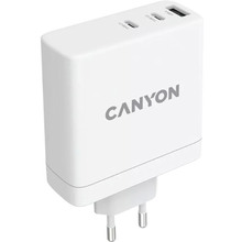 Сетевое зарядное устройство CANYON H-140-01 GaN PD 140W QC 3.0 30W White (CND-CHA140W01)