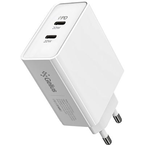 Сетевое зарядное устройство GELIUS iDuo GP-HC052 40W White (90588) Сетевое зарядное устройство GELIUS iDuo GP-HC052 40W White (90588)