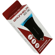 Автомобильное зарядное устройство GRUNHELM GCC-13L Black