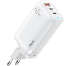 Зарядний пристрій REMAX Ligil Series 65W PD + QC Fast Charger White (RP-U55)