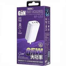 Сетевое зарядное устройство REMAX Ligil Series 65W PD + QC Fast Charger White (RP-U55)