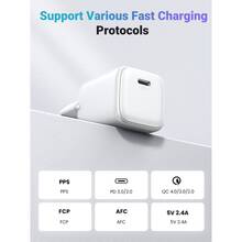 Зарядний пристрій UGREEN GaN Tech Mini 20W PD White (CD318/15324)