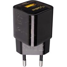 Зарядний пристрій Gelius Genesis GP-HC055 USB+Type-C 30W GaN (Incredible series) Transparent Black