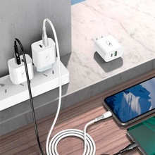Сетевое зарядное устройство SKYDOLPHIN SC20 PD+QC3.0 (2USB, 3A) White (MZP-000121)