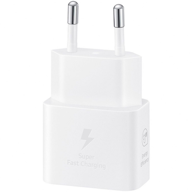 Сетевое зарядное устройство SAMSUNG 25W Travel Adapter White (EP-T2510NWEGEU) Кабель отсутствует
