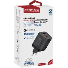 Зарядний пристрій PROMATE Powerport-25ac Black (powerport-25ac.black)