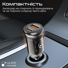 Автомобильное зарядное устройство PROMATE Transdrive-65W (transdrive-65w)