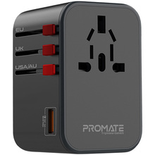 Сетевое зарядное устройство PROMATE Tripmate-GaN65 (tripmate-gan65.black)