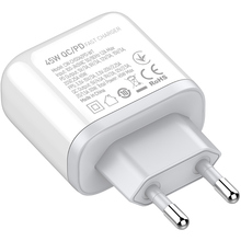 Сетевое зарядное устройство COLORWAY GaN3 45W PPS USB+Type-C QC3/PD White (CW-CHS042PD-WT)